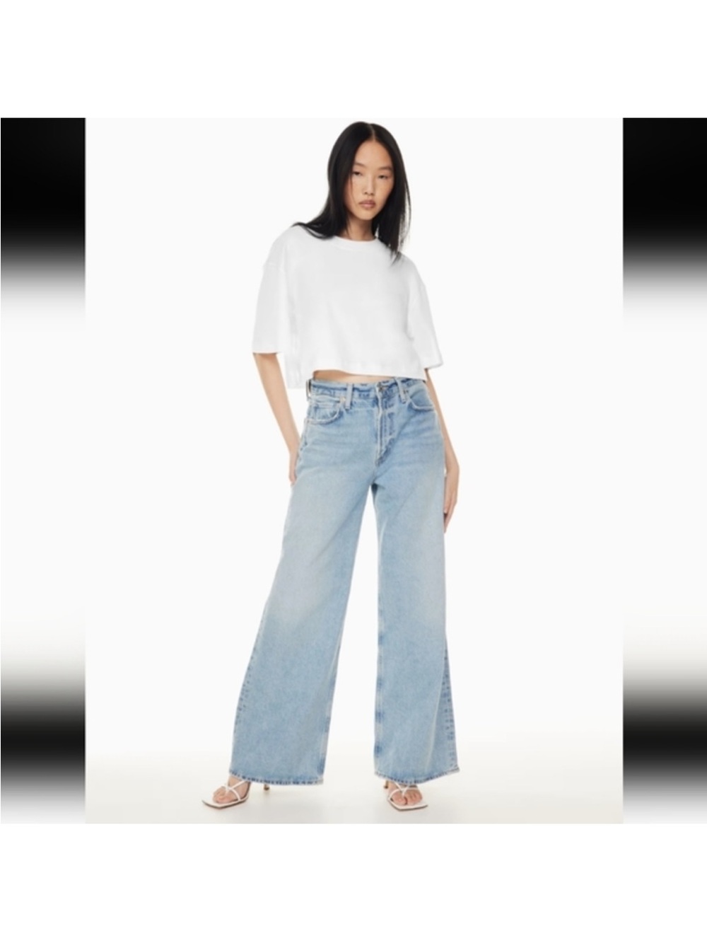 Citizens Of Humanity Paloma Light Blue Wide-Leg Jeans 28